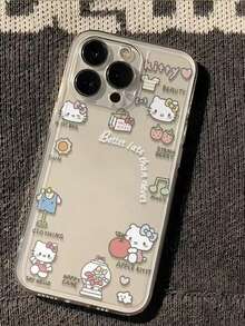 SANRIO 1 pieza Funda de teléfono Apple HelloKT Cat con carcasa transparente anti-caídas - transparente - Ver 3