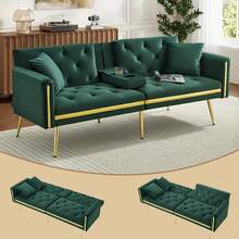 Two-Seater,Sofa,Bed - Green - View 5