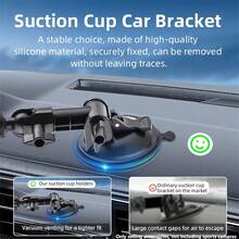 YIYI Pocket 3 4 Suction Cup Mount, For Xtra Muse Car Windshield Window Dash Holder Kit With Expansion Adapter For Insta360 X4 X5 Go 3S For Max Hero Pocket 3 4 Action 6 5 Pro Nano Accessories - Black - View 10