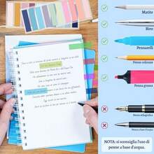 2000pcs Self-Adhesive Labels, 10 Styles Transparent Bookmarks, Colored Sticky Notes And Self-Adhesive Labels - Suitable For School, Office And Books School Supplies - one-size - View 9