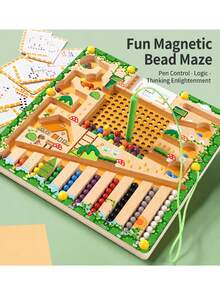 Fun Magnetic Maze Toy: Color Sorting, Focus Training & Brain Development Game For Kids – Perfect Gift For Birthday, Halloween Or Christmas - Multicolor - View 3