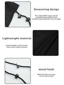 2pcs Car Sunshade Curtains, Anti-UV Heat Insulation, Front And Rear Row Divider Curtains, Blackout RV Window Curtains - A - View 8