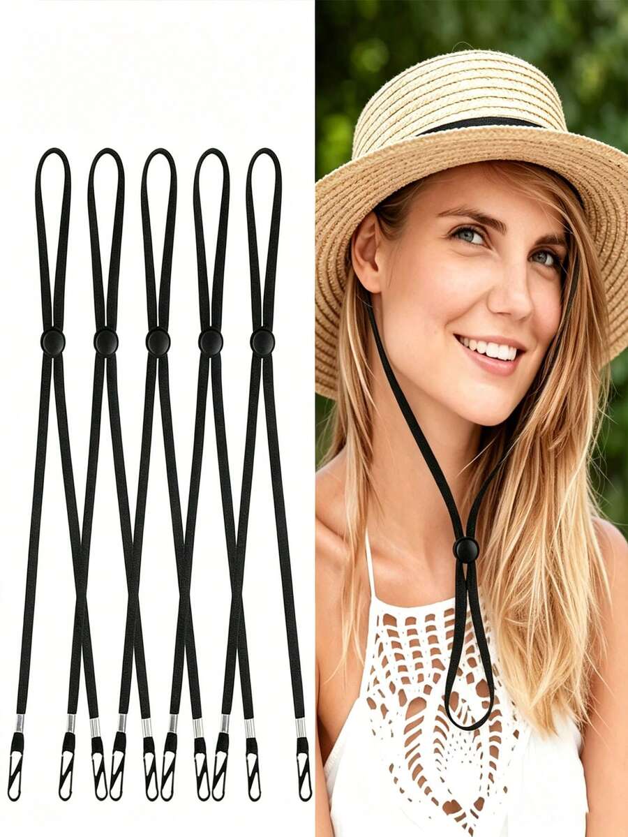 1pc Detachable Windproof Hat Chin Strap Clip, Anti-Loss Hat Fixing Clip, Portable Outdoor Hat Accessory, Suitable For Golf, Fishing, Boating, Cycling, Beach Travel,Bedroom Room Decor,Back To School - View 1