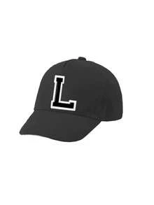 1pc Customized Kids A-Z Letter Baseball Cap, Adjustable Breathable Headwear, Suitable For 1-3 Years Old Toddlers, Outdoor Sun Hat For Travel - Black - View 7