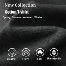 Meets La Liga T-Shirt. Soft Fabric, Loose-Fitting, Everyday Leisure T-Shirt. - 黑色 - 查看 2