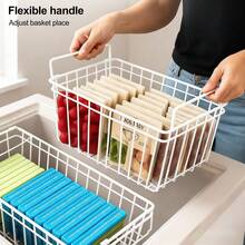 4 Pack Freezer Baskets For Chest Freezers Black Storage Bins With Handles - White - View 5