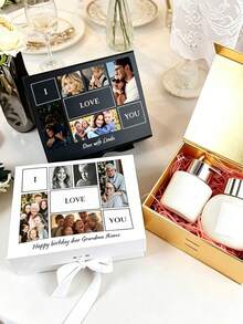 Customized Personalized Magnetic Ribbon Gift Box, Customized Bridesmaid Invitation Gift Box, Bride Gift Box, "Will You Be My Bridesmaid?" Gift Box, Wedding Gift Box - Multicolor - View 5