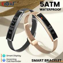 EIGIIS Smart Band With 2 Straps, 5ATM Waterproof Fitness Tracker, Sleep Monitoring, Multiple Sports Modes, Activity Step Counting Smart Band, Suitable For Women And Men Android IOS - View 1