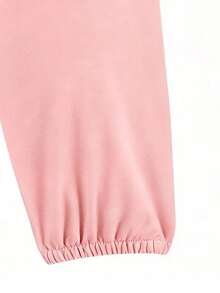 2pcs/Set Suitable For Girls And Teenagers Zip-Up Hooded Jacket And Elastic Waist Sweatpants Set, Embroidered Patch Dachshund Pattern Zip-Up Hooded Sweatshirt + Elastic Waist Sweatpants Matching Set, Casual Sports Outfit Suitable For Autumn/Winter Daily Wear - Multicolor - View 11