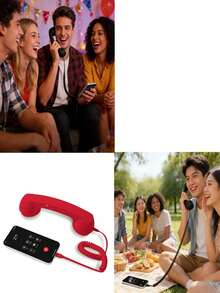 سماعة هاتف ريترو، سماعة هاتف ريترو جديدة بنمط Type-C، سماعة هاتف ريترو بنمط Type-C للخطوط الأرضية للهواتف المحمولة والمؤتمرات المرئية والمكالمات والاجتماعات - مشاهدة 7