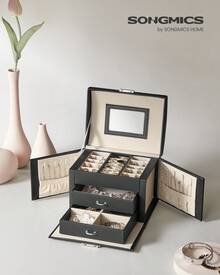 SONGMICS Jewelry Boxes - 黑色 - 查看 7