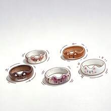 Juego de Anillos 3D Multicolor con Gatos Lindos, Adecuado para Mujeres, Decoración de Capas Diaria, Regalo para la Mejor Amiga - Anillo de gatito colorido - Ver 4