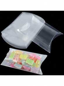 50/100個 PVC 透明枕頭禮品盒，生日、婚禮、派對用透明包裝盒 - 查看 7