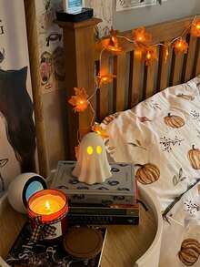 Fall Decorations For Home Maple Leaf Pumpkin Lights LED Battery Operated 3D Maple Leaves Garland String Light For Mantel Porch Indoor Outdoor Halloween Thanksgiving Decor - Multicolor - View 3