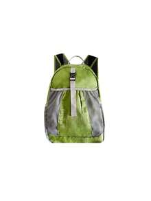 1 buah Ransel Ringan Kapasitas Besar Motif Blok Warna, Tahan Air dan Tahan Aus, Tas Penyimpanan Anti Debu untuk Olahraga dan Perjalanan - MultiWarna - View 9