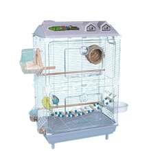 Transparent Birdcage For Budgerigars, Ornamental Birdcages For Cockatiels, Lovebirds, White-Eyes, Large-Sized Villa Birdcages, Viewing Cages. - Grey - View 1