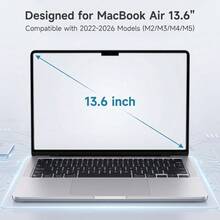 5 Packs Anti Glare Screen Protector Compatible With For Macbook Air 13.6/13'' (2022-2026, M2/M3/M4/M5) | Matte Anti Glare Film | Anti Scratch Protector | For 13 Inch - View 2