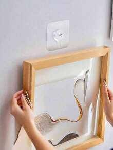 Multi-Functional Picture Frame Hook Storage Hanger - Clear - View 4