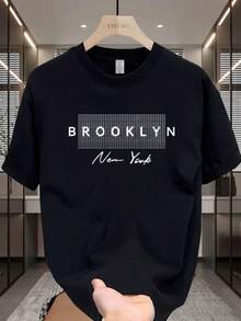 Vintage Men's Summer Tops, 100% Cotton, Heavy-Weight 180g - Black - View 1