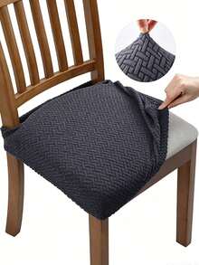 Non-Slip Chair Cover, Office Chair Cover, Soft Plaid Pattern, Elastic Chair Cover, Suitable For Office And Home Chairs, Beautiful High Elasticity Soft, Replaceable Old Surface, Protect Chairs, Dormitory Essentials, Room Decor, Home Decor - Multicolor - View 10