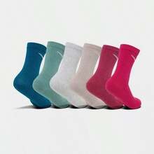 Nike Everyday Plus Cushioned Crew Training Socks (6-Pack) Sweet Beet/Cannon/Glacier SX6897-908 - 藍灰紅 - 查看 2