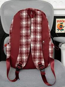 LECEY Mochila casual versátil de gran capacidad - Rojo - Ver 4