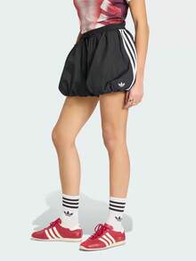 Adidas Clover-Patterned Loose-Fitting Outdoor Woven Women's Lantern Shorts - Black and White - View 6