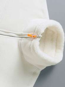 Women's Reversible Thick Fleece Jacket Sports - White - View 6