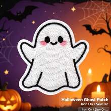 Patch Bordir Tempel Bertema Halloween - Desain Menarik - Mudah Dijahit atau Disetrika, Lencana Kain Tahan Lama, Cocok untuk Personalisasi Jaket, Tas, Kerajinan DIY, dan Lainnya - Versi setrika - View 4