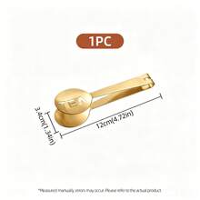 1/2pcs Stainless Steel Tea Bag Squeezer, Tea Tongs, Stainless Steel Tea Bag Squeezer, Suitable For Loose Leaf Tea, Ice Cubes, Sugar Cubes, Lemon Slices, Heat Resistant, Can Squeeze Out Excess Water, Ideal Tea Squeezing Tool For Tea Lovers, Holiday Gift - Gold - View 8
