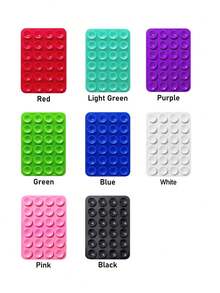 Double-Sided Suction Cup Phone Holder, Silicone Non-Slip Washable Phone Bracket Sticker - Multicolor - View 32