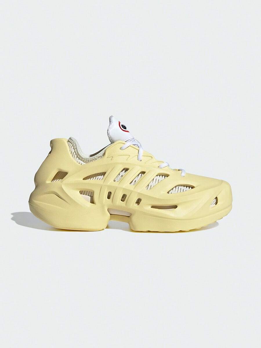 Adidas Spring/Summer Unisex Perforated Athletic Shoes, Couple's Training Sports Casual Shoes IF3936 - Yellow/Wonderful White - View 1