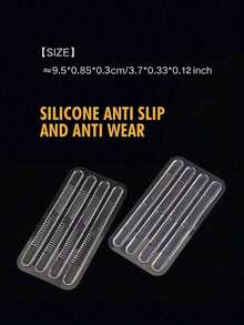 4/20pcs Transparent Silicone Anti-Slip Strips, For Heel Pads And Insoles, Prevent Blisters, Suitable For Women's High Heels And Women's Shoes, Accessory Gift Creative - Multicolor - View 6