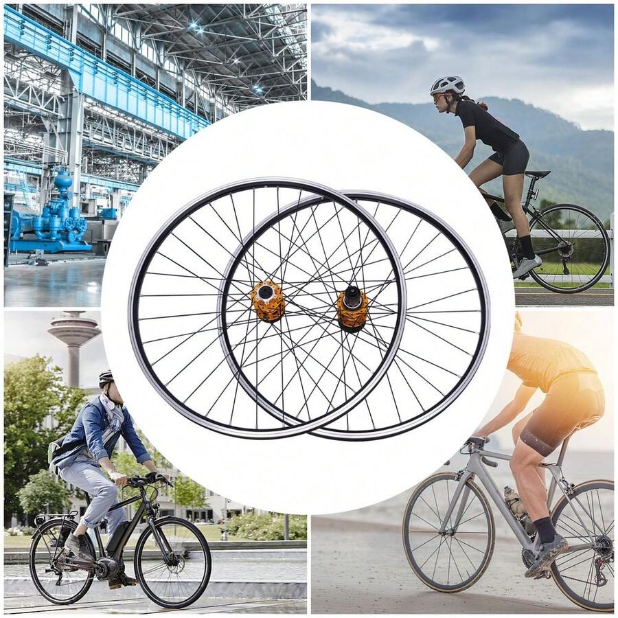 Bicycle Mountain Bike 27.5 Mountain Bike Wheels Front And Rear Wheels Rim Disc Brakes - - Default - View 1