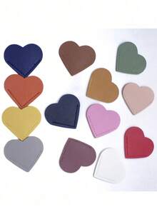 1pc/4pcs/8pcs/12pcs Set, Leather Heart-Shaped Bookmarks, Reading Enthusiast Book Accessories, Women's Bookmarks, Book Lover Bookmarks, Suitable As Gifts For Women And Book Lovers, Cute Handmade Reading Gift Accessories, Random Color - Love Model - View 11