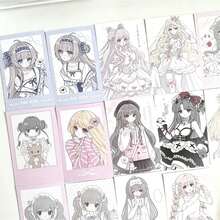 3-Inch Anime Girl Mini Card (Art Paper) – M5 Journaling/Scrapbooking Decoration Card (8.5 X 5.5 Cm) School Supplies, Essentials For Returning To School - A - View 2