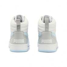 Puma Spring/Autumn Unisex Mid-Top Sports Shoes, Casual Versatile Retro Athletic Sneakers 40098002 - White - Aquamarine - Platinum Gray - View 6