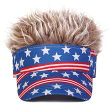 1pc Men's American Flag Patchwork Baseball Cap, Street Fashion Hat, Outdoor Sun Protection Casual Cap, Spring/Autumn Travel Beach Vacation - Multicolor - View 4