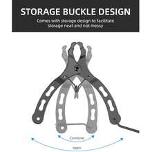 Bike Chain Pliers Tool Anti Slip Handle Cycling Chain Link Splitter Clamp Multi Link Removal Repair Hand Tool Bicycle Link Chain Buckle Pliers Road Bike Link Remover Clamp Quick Release Link Removal Repair Tool MTB Magic Button Clamp Tool - Multicolor - View 8