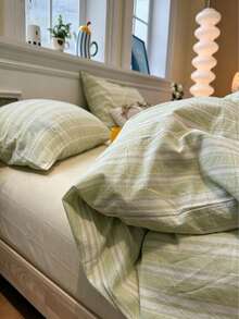 Juego de ropa de cama de 3 piezas de poliéster con estampado minimalista vintage, ropa de cama para dormitorio, juego de ropa de cama para decoración de dormitorio, cierre con cremallera, apto para todas las estaciones, suave, amigable con la piel y transpirable, apto para cama de dormitorio, cama individual, cama doble, cama king, juego de ropa de cama para dormitorio, lavable a máquina rápidamente, temporada de regreso a clases, vida universitaria, ¡ropa de cama esencial para mudarse! (Incluye 1 funda nórdica, 2 fundas de almohada, sin rellenos) - Multicolor - Ver 9