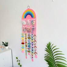 Children's Hair Clips & Hair Accessories Storage Rack, Hanging Organizer Bag For Hair Ties And Headbands, Kids Room Storage Hanging Rack - Multicolor - View 5