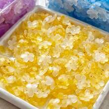 200入漸層金粉鑲嵌壓克力桂花珠帽，四瓣花散珠，多用途DIY手工配件，適用手鍊、項鍊與珠寶製作 - 彩色 - 查看 9