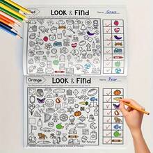 Children's Hidden Object Coloring Book, Interactive Search And Color Activity Workbook, Visual Search Practice Find And Seek Activity Book, Early Learners, Spot The Difference Book, Classroom And Homeschool Learning, Back To School Supplies, Easter - Multicolor - View 5