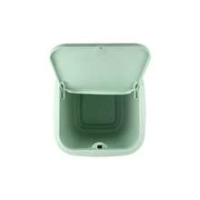 29x25x26cm Mint Green Plastic Square Trash Can With Lid, Modern Minimalist Push Top Waste Bin For Kitchen Office Bathroom - Mint Green - View 2