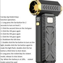 Powerful Turbo High-Speed Portable Handheld Wireless Fan For Outdoor Use - Handheld - View 6