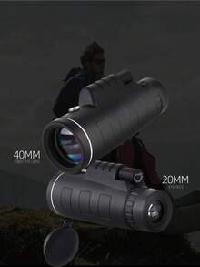 1pc 40X60 High-Definition Monocular Telescope With Manual Focus - 60X Magnification And 40mm Large Objective Lens, Suitable For Bird Watching, Camping, Hiking, Sports, Travel - Compact Portable Design, Durable Construction, Ideal Gift - Multicolor - View 4