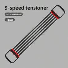 5-Level Adjustable Resistance Band With Handle, 30-150 Lbs Elastic Exercise Pull Rope Chest Expander, Suitable For Arm, Back, Leg Strength Training, Full Body Workout, Yoga Pilates, Home Fitness Equipment, Unisex - Multicolor - View 12