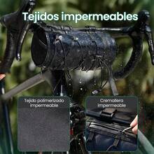 Bolsa De Bicicleta Portátil Impermeable Con Correa Negro - Negro - Ver 4