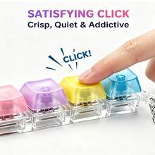 4-In-1 Press & & Learn Keyboard Fidget Toy, 4 Clicker Buttons With Realistic Sounds, Perfect For Car Travel, Classroom - Multicolor - View 5