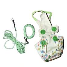 3pcs Small Pet Parrot Harness & Leash Set, Adjustable Lightweight Training Vest With Anti-Loss Rope And Wrist Strap, Outdoor Walking Set For Small Birds - Multicolor - View 3